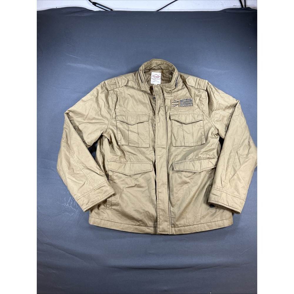 khaki-colored Lee Cooper utility field jacket Size XL